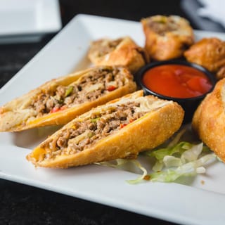 Cheese Steak Egg Rolls